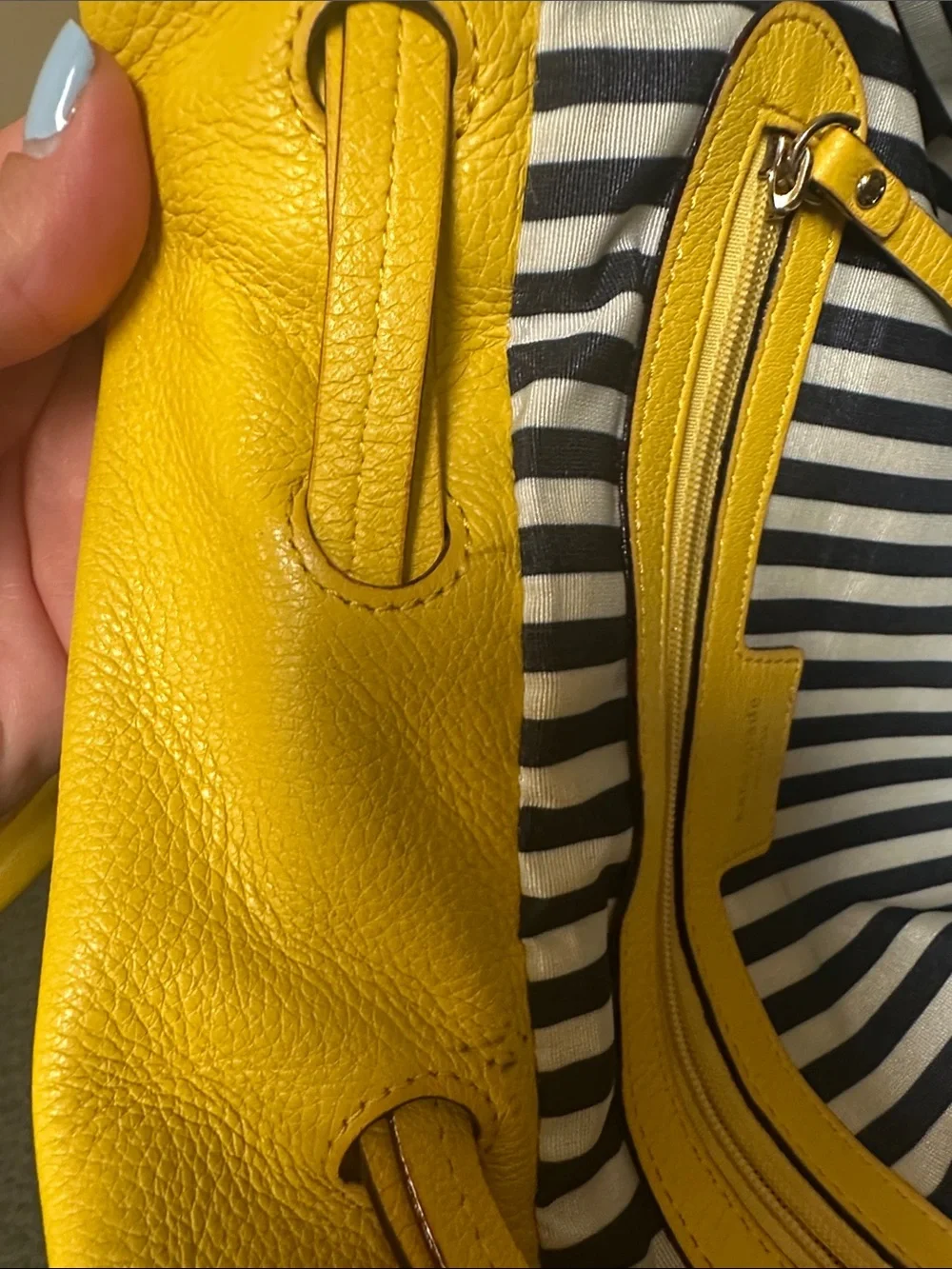 kate spade Yellow Leather Shoulder Tote